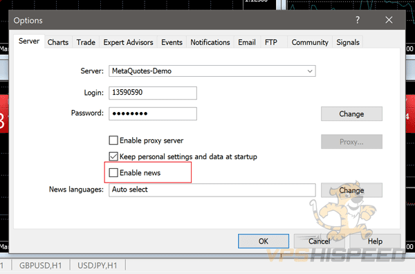 เทคนิคตั้งค่า MT4 บน VPS