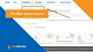 VPS-วิธีเปลี่ยน Name Server