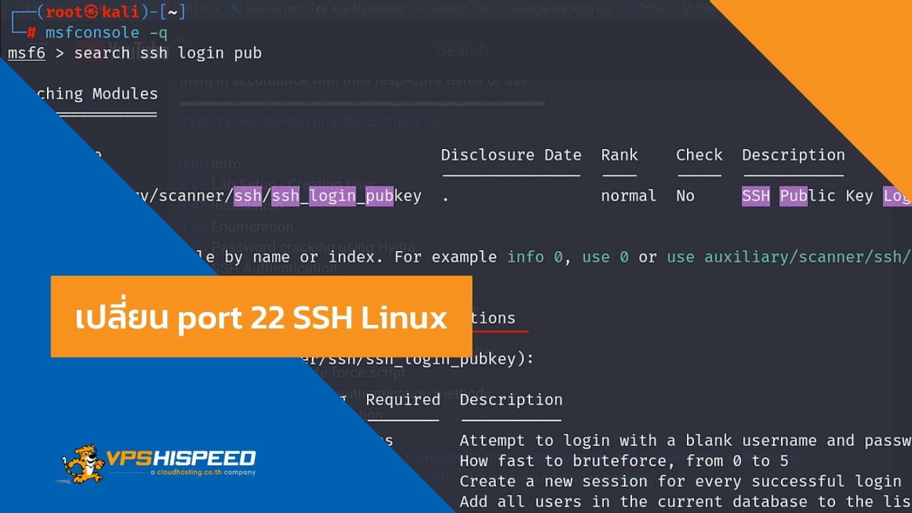 VPS-เปลี่ยน port 22 SSH Linux