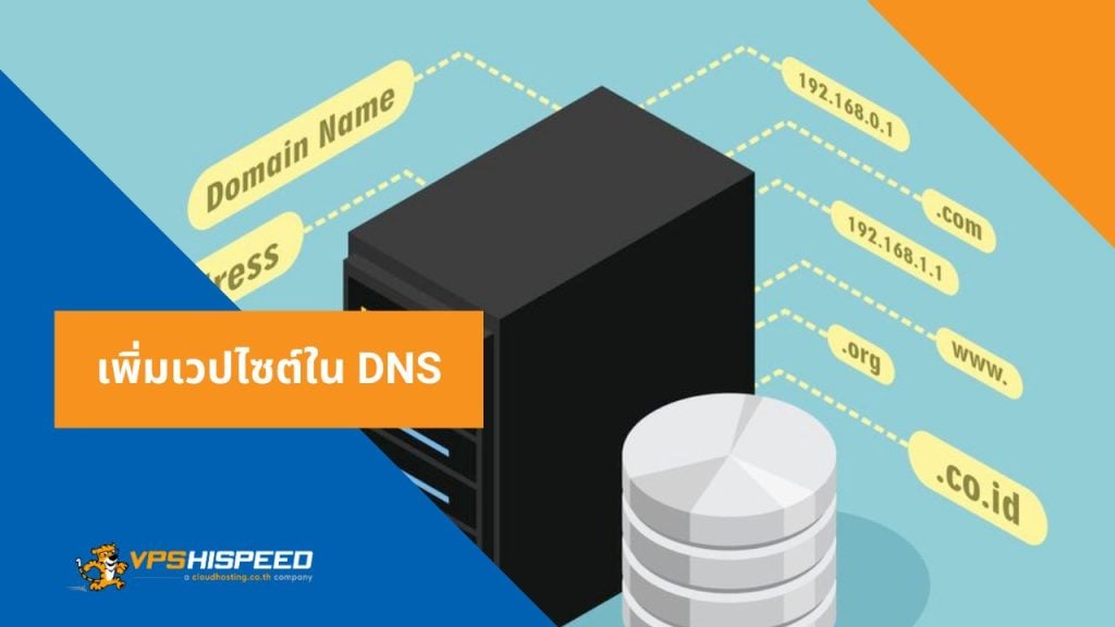 VPS-เพิ่มเวปไซต์ใน DNS