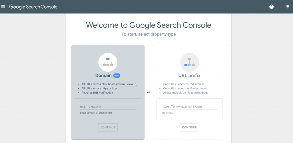 google-search-console-หน้าตา-interface