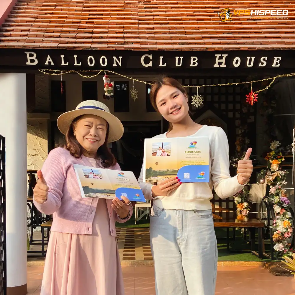 balloon tour_Get up in the cloud with VPS hi speed_ผู้โชคดียืนชูนิ้วโป้งได้รับใบประกาศ_1