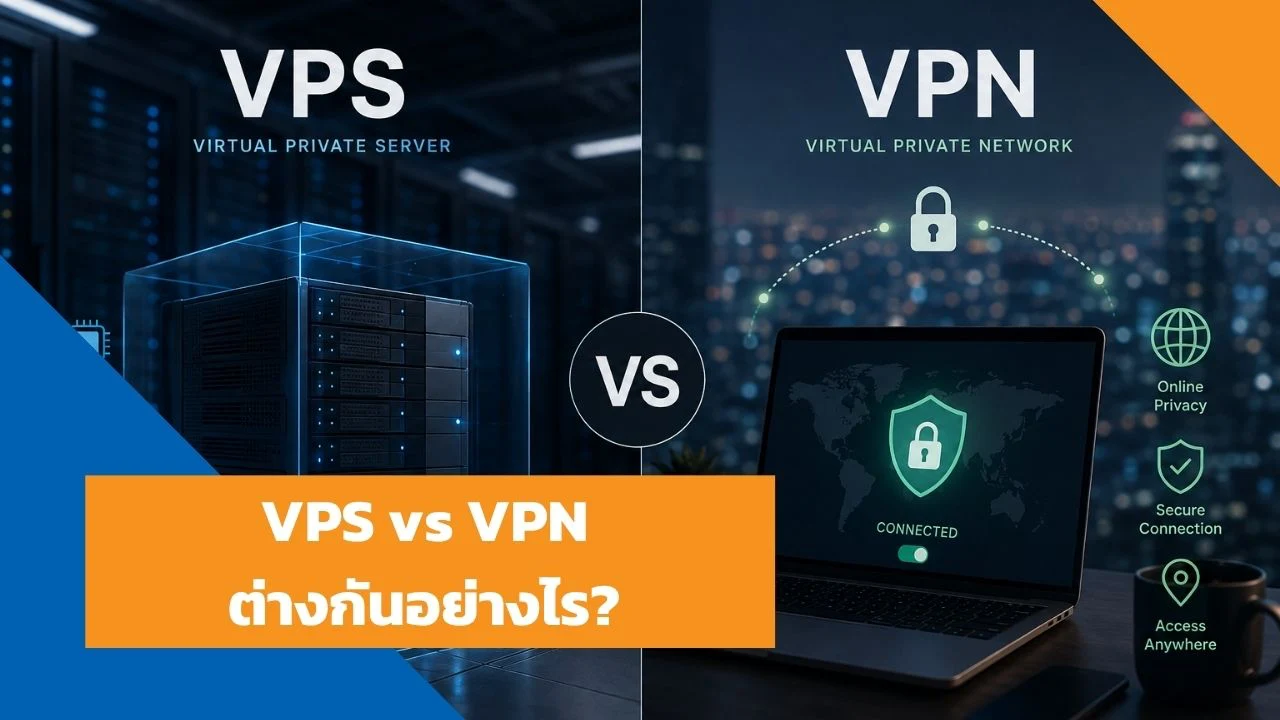 VPS vs VPN ต่างกันอย่างไร