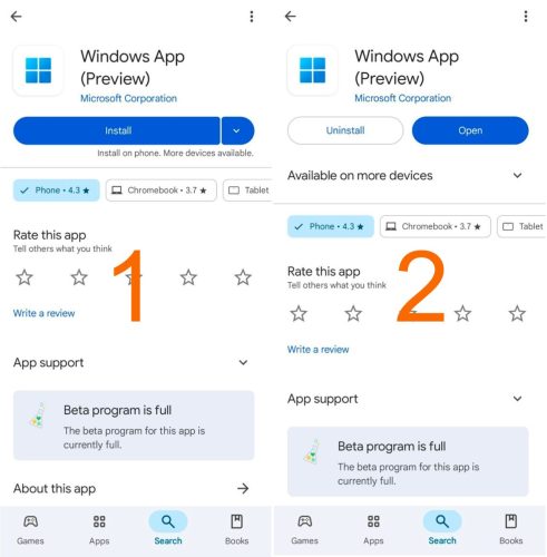 1. ติดตั้งแอป Windows App-tile