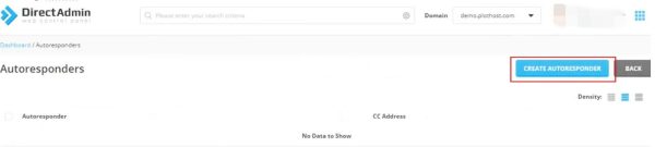 Create New Auto Responder