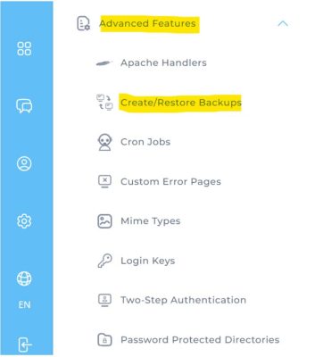 Create:Restore Backups