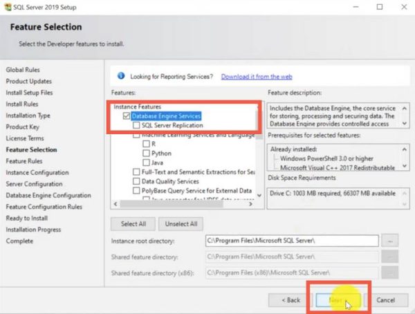 Data Base Engine Services-SQL Server Express