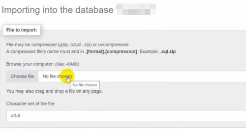 Import a MySQL Database to phpMyAdmin Xampp