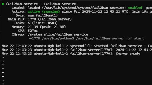 fail2ban- วิธีเพิ่มความปลอดภัย VPS