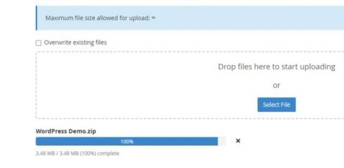 upload zip file