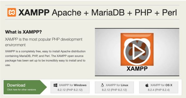 ดาวน์โหลดและติดตั้ง XAMPP