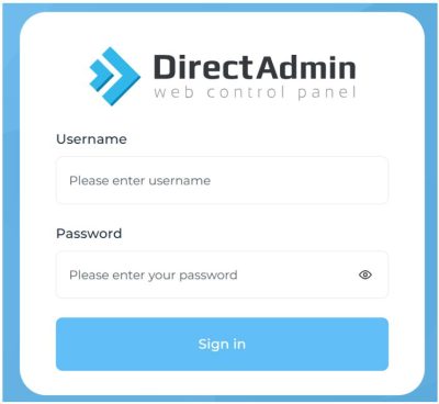 เข้าสู่ระบบ DirectAdmin