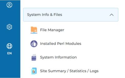 ไปที่เมนู System Info & Files แล้วไปที่ File Manager